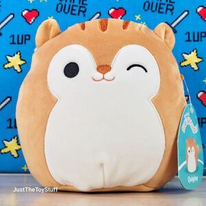 Squishmallow Quigley the Squirrel 7.5" 2022 Harvest Squad Collectible Plush NWT